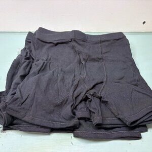 10 Pair Men's Large 36/38 Gildan Boxer Briefs Black - NEW
